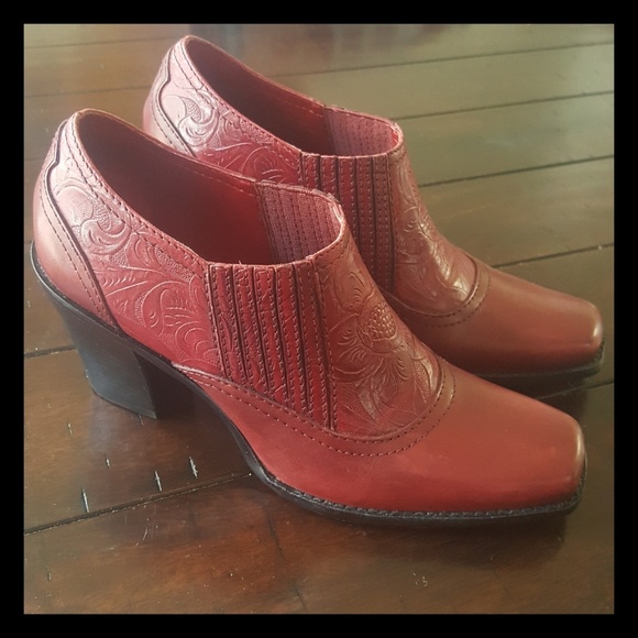 ANTONIO MELANI Shoes - Leather Antonio Melani Ankle Boots Red Wine Color